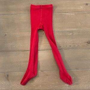 Primary Red Baby Tights